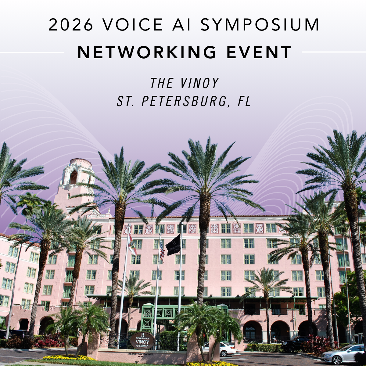Voice AI Symposium networking event promotional graphic
